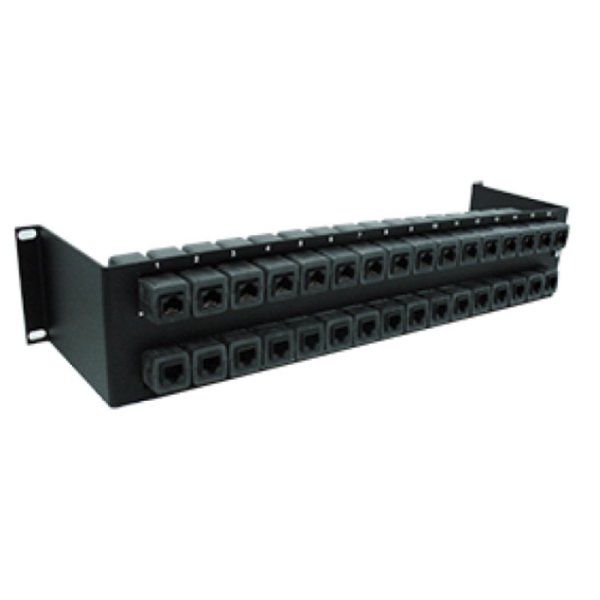 Citel 19" Patch Panel With Protection, Poe B, 16 Port, Rj45 In/Out, Stand-Off RAK16-POE-B-SO